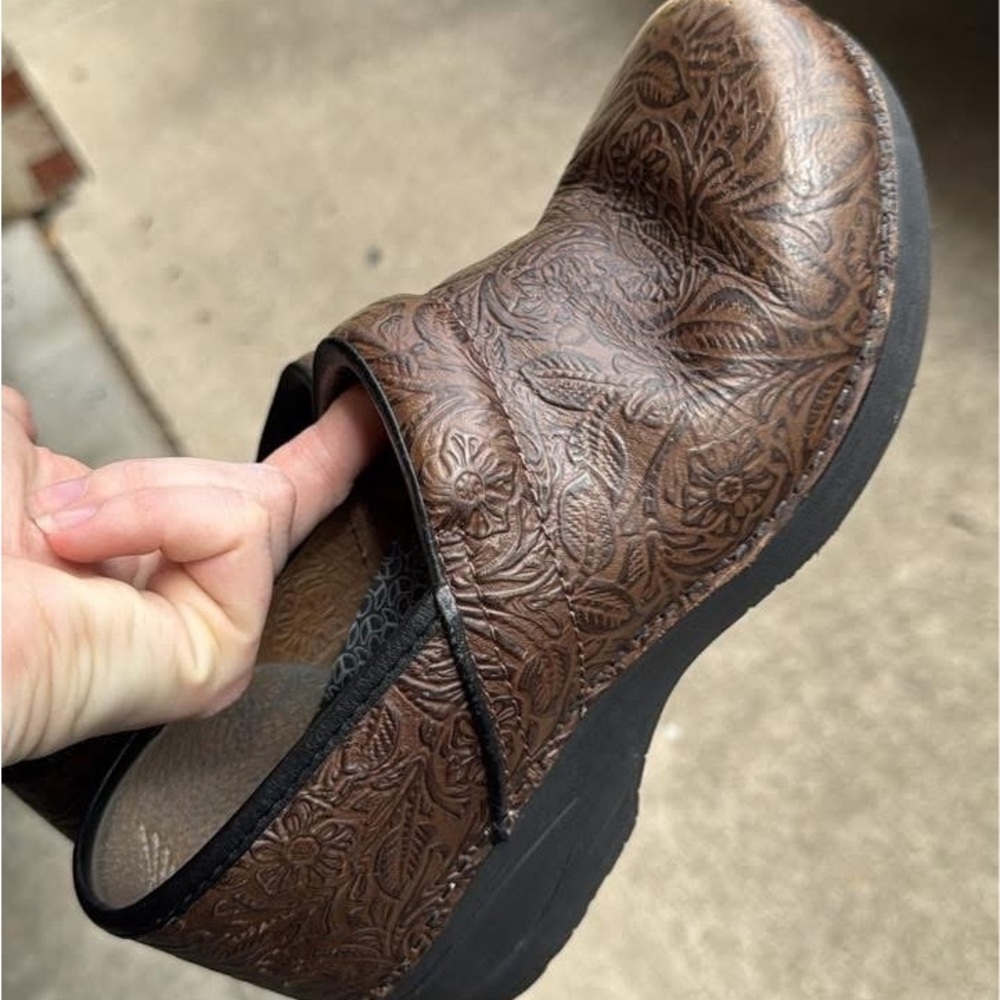 Dansko Brown Leather Slip-On Loafers